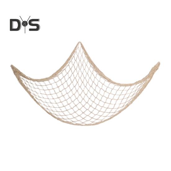 

Украшение для рыболовной сети Настенное искусство Картина из хлопковой рыболовной сети Настенная подвесная рыболовная сеть для вечеринки в гавайском стиле под морским украшением для вечеринки 1pc A бежевый