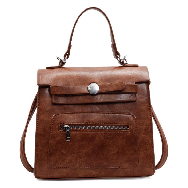 Korean version of fashion handbag 2025 new collegiate style spliced shoulder bag casual large-capacity crossbody bag