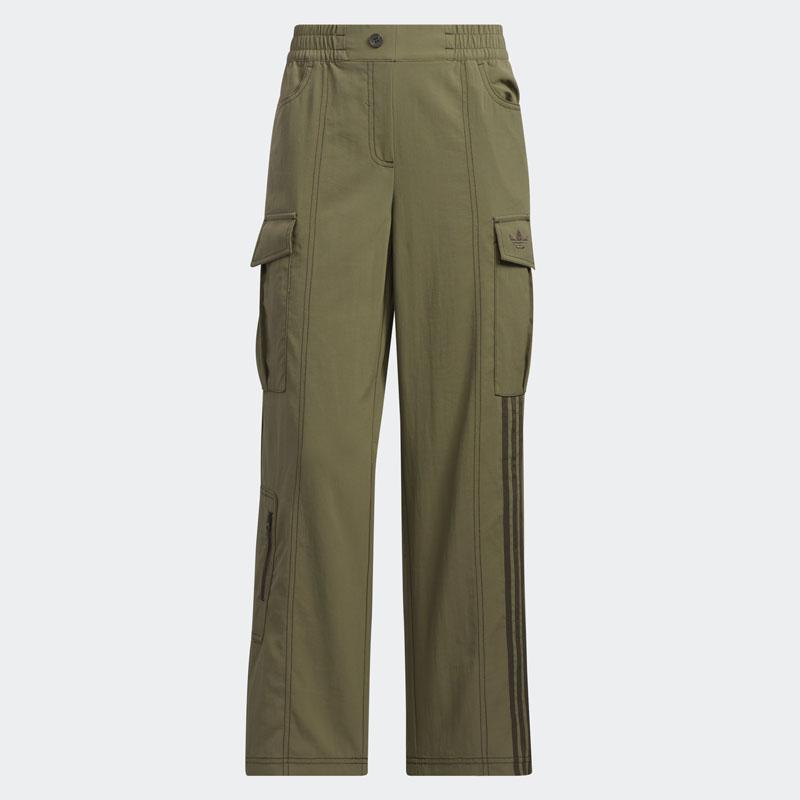 Adidas Originals Trefoil Casual Sports Pants Women Bottoms Olive-Green IP3002