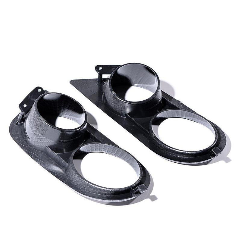 1 Pair Surround Air Duct For BMW E46 M3 2001-2006 Car styling Front Bumper Car Fog Light Covers Dual Hole