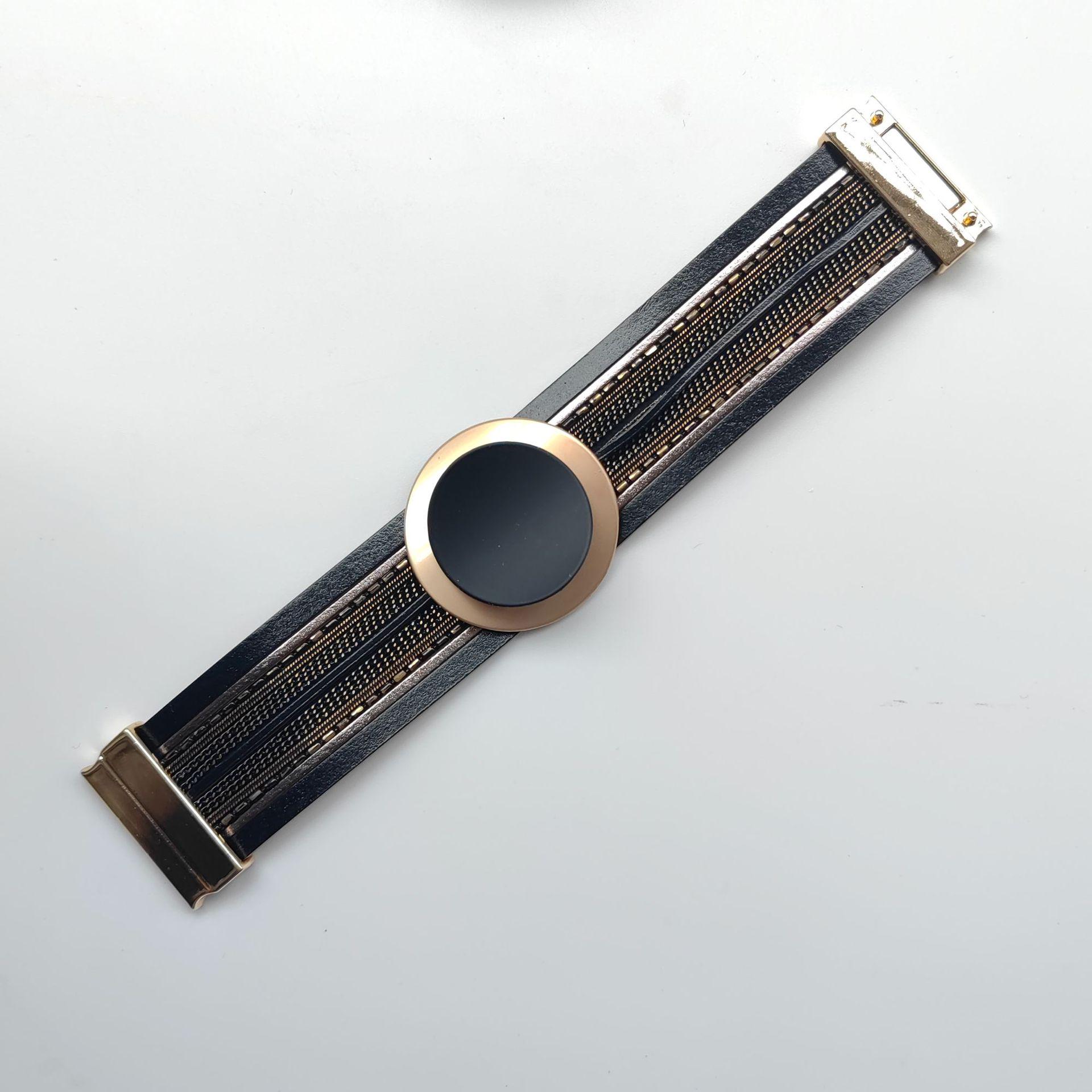 European-American Fashion Double-Layer Magnetic Button Bracelet 1#