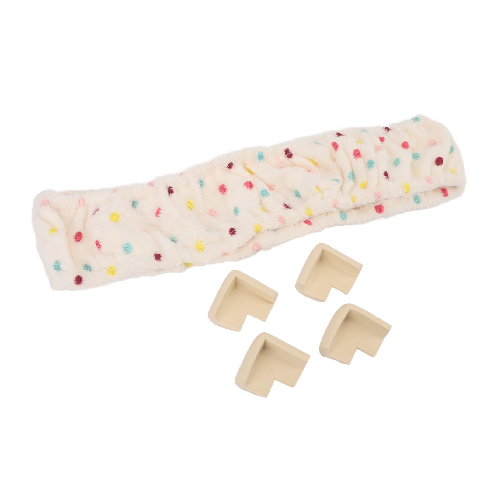 

Крышка для рамы для ковровой вышивки Эластичная лента Игла для пробивания Захватная полоска Фланелевая крышка для вышивки крестом бежевый