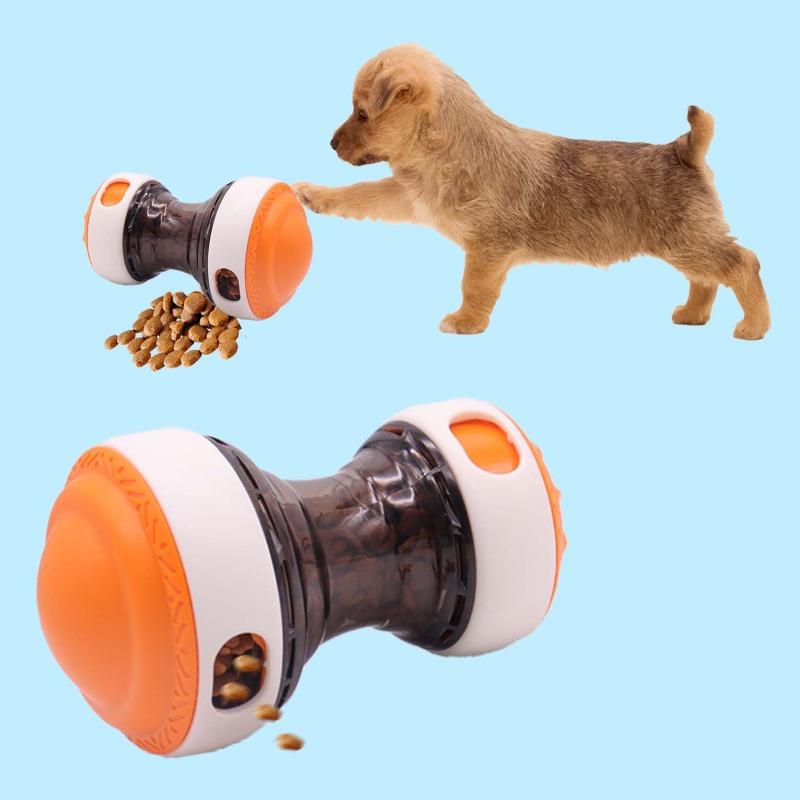 Hundefutter-Leckspielzeug, Haustierfutter-Leckgerät, Trainingshundespielzeug, zur Selbstbeschäftigung und gegen Langeweile. Der Welpe kann es nicht beißen und es kann sich drehen