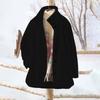 Women's Oversized Cardigan Sweatshirt With Button-Down Collar In Solid Color