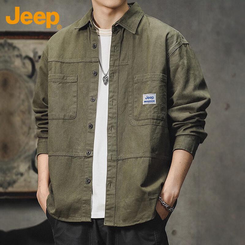 Jeep Men's Long Sleeve Casual Work Shirt