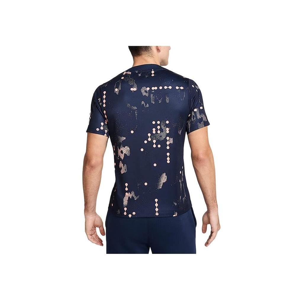 Nike Chelsea Breathable Crew Neck Short Sleeve Football Shirt Men Tops Blue HJ2502-452