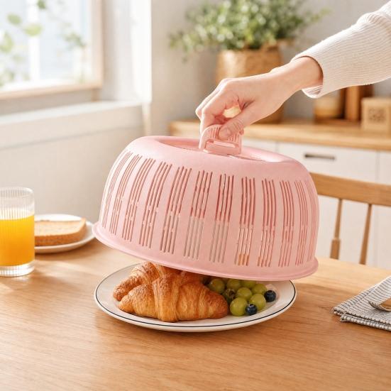 Mesh Food Cover for Outdoor Dining, Foldable Vegetable Fruit Protector Screen, BBQ Picnic Camping Food Shield, Pest Fly Mosquito Net Dome