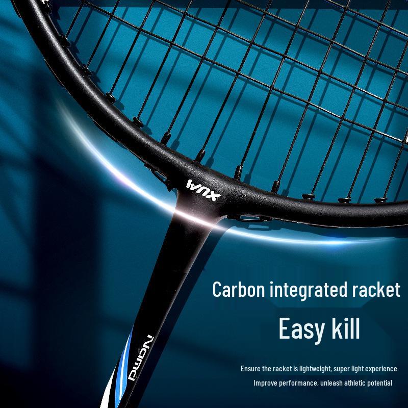 Ultralight Carbon Fiber Venison Badminton Racket Set for Adults