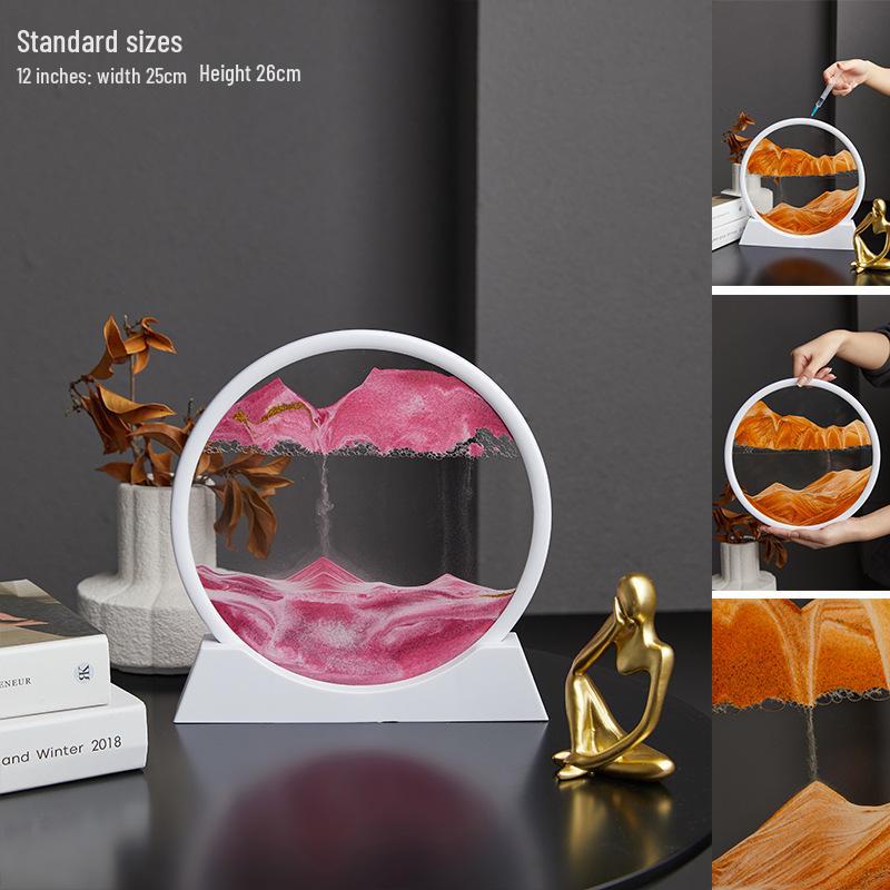 Eleganckie ozdoby z ruchomym piaskiem do dekoracji domu i biura