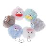 Cute Cartoon Sausage Mouth Hair Ball Key Chain Plush Funny Mini Big Mouth Doll Pendant Key Ring Backpack Bag Car Pendant