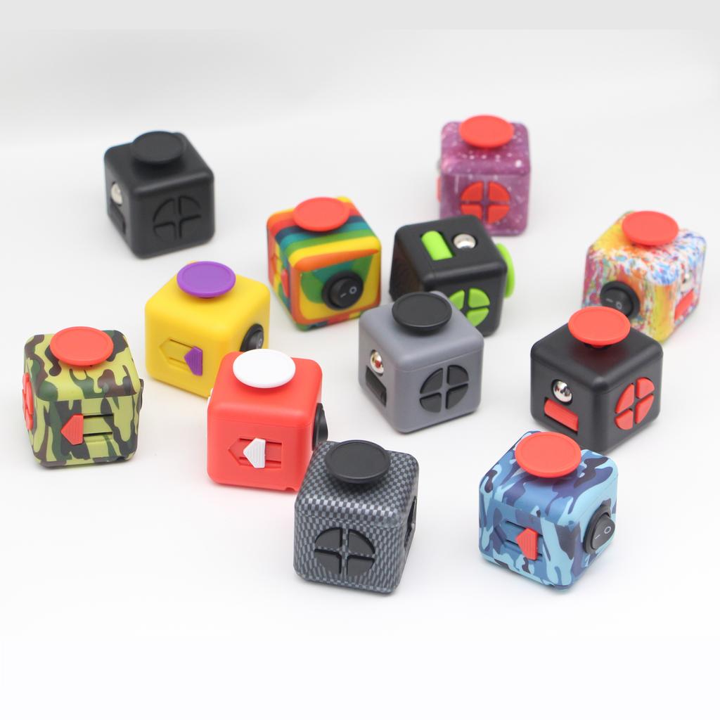 Fidgeting Toys Counter Stress Toys Magiques Push Relaxation Dice Rainbow Fingertip Hand Game Antiestress Unwind Toys For Figet Toys