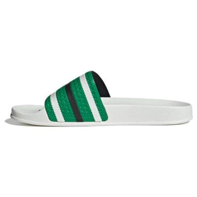Adilette Thick Sole Outdoor One-Piece Slip-Resistant Durable Rubber Slide Sandals Unisex Sandals Green White Black IG7501