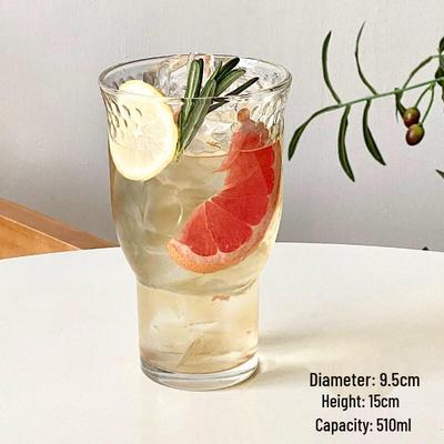 ZISIZ Ins Style Wide Mouth Glass Cup