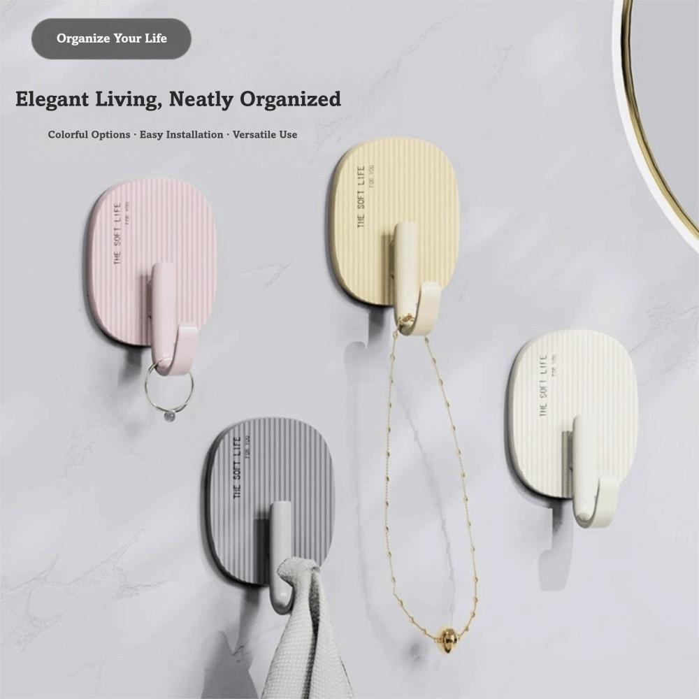 Wall-mounted Wall Hooks Strong Adhesive Coat Hanger Hook Kitchen Hanger Home Storage Accessories