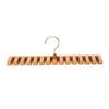 360-Degree Rotatable Belt Hanger Large Capacity Multipurpose Wooden Tie Hanger Belt Organizer Rack with 12 Slots
