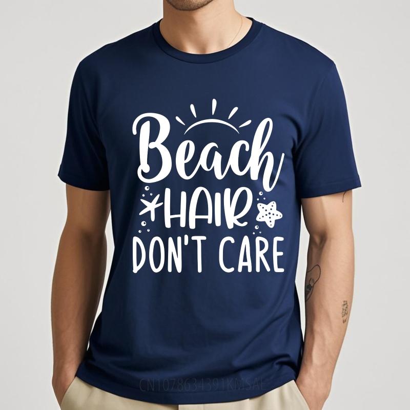 fashion tshirt New Arrived Unisex Oneck tshirt Casual Beach Hair Dont Care Star Sun Classic Unisex Tshirt Minimalist teeshirt