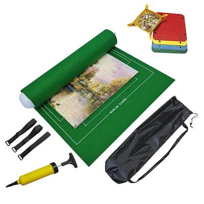 Felt Roll Mat Set Storage Pad Board Saver with Inflatable Tube Pump Storage Bag Tray