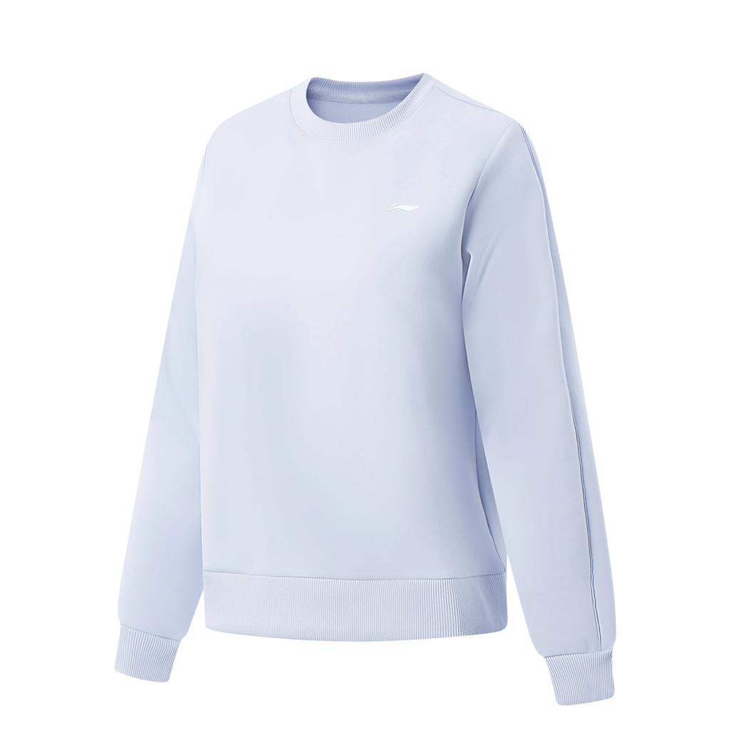 Li Ning Fitness Serie Einfaches Logo Lässig Rundhals Vielseitig Sport Sweatshirt Damen Sweatshirt AWDV962-5