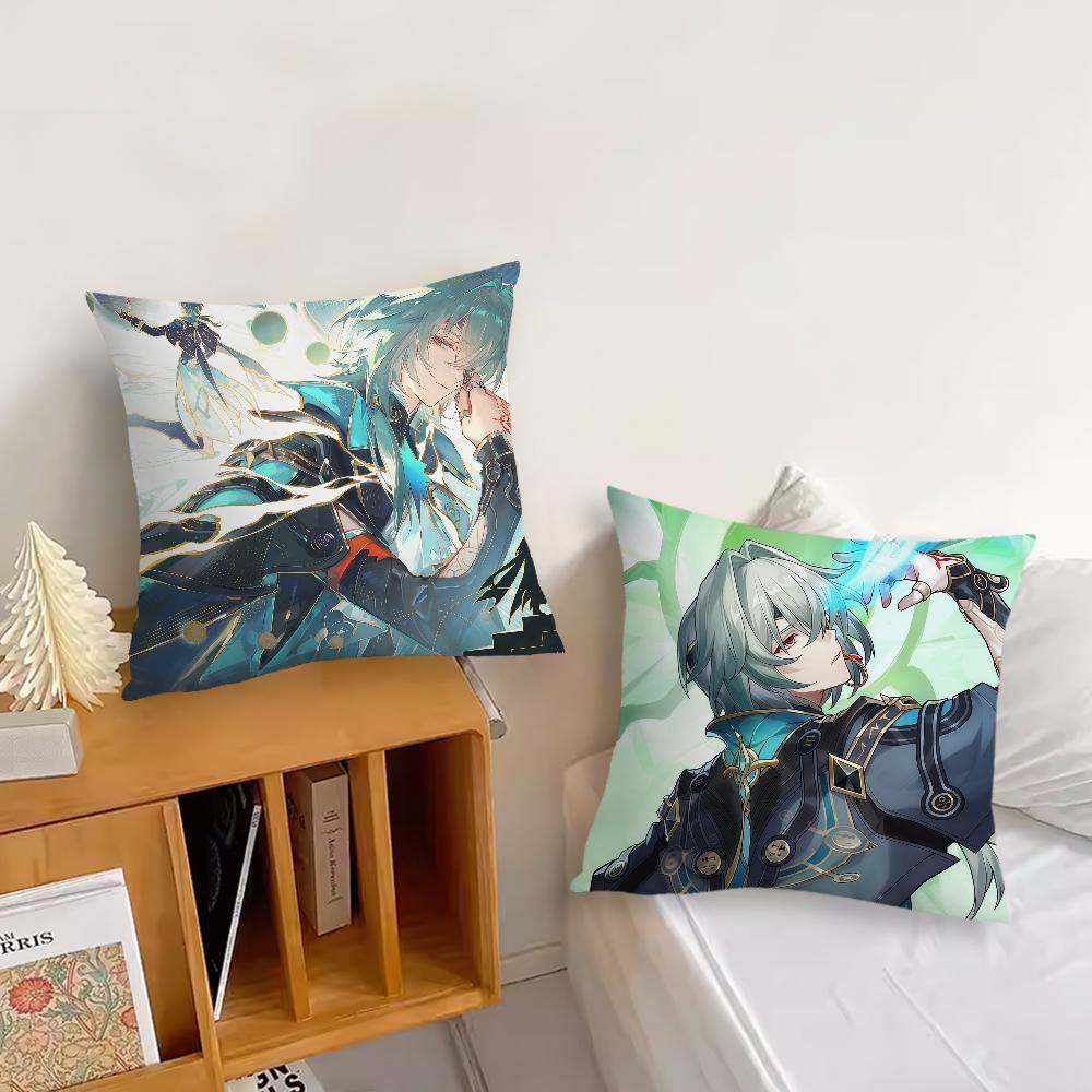 Game Anaxa Honkai Star Rail cushion cover Pillow Cover Decoration Room Home Sofa living Office Car Nordic Simplicity