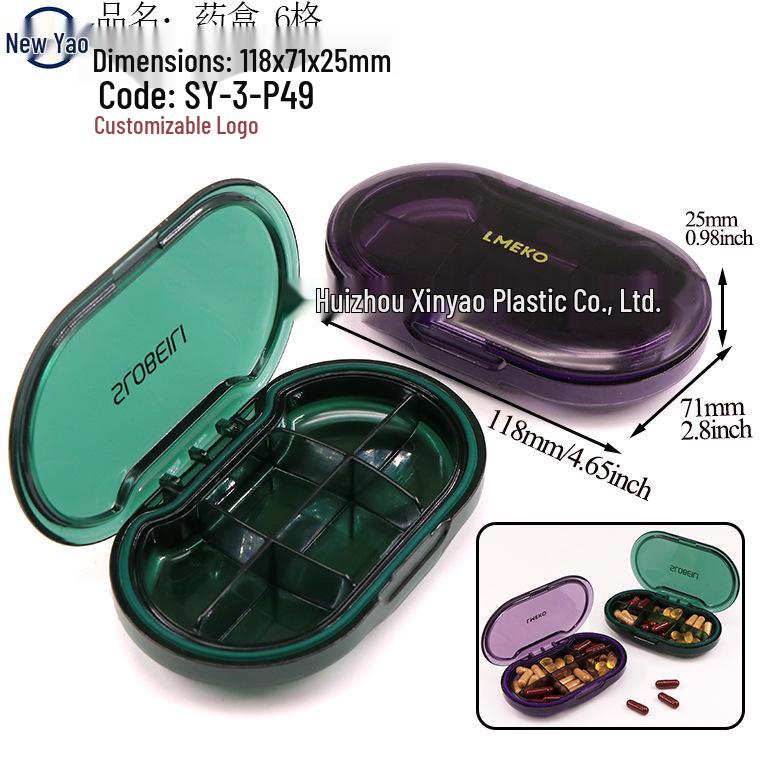 Seven-Day Pill Organizer: Morning, Noon, Night Portable Capsule Case with Large Capacity