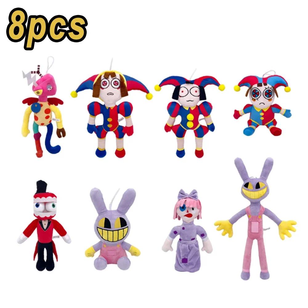 O Incrível Circo Digital Pomni Jax Pelúcia Fofa Coelho Palhaço Boneca Animal de Pelúcia Presente de Natal Para Crianças