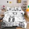 Whimsical Nocturnal Owl Symphony. Bedding Sets Duvet Covers Pillowcases(1* Duvet Cover 2* Pillowcases Without Duvet Insert)