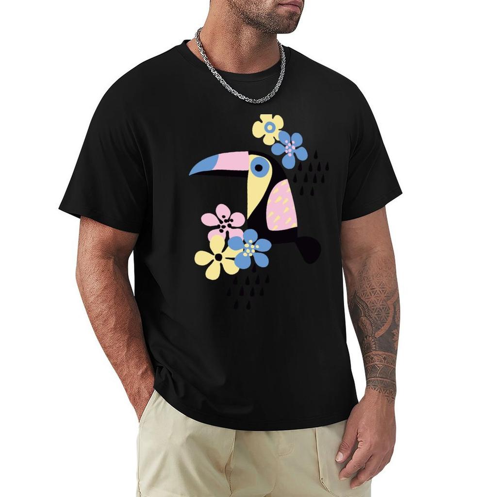 Tropical Summer Tshirt Vintage Style Printed Top