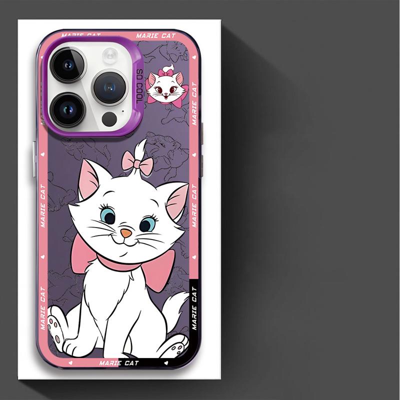 Lustige Marie Katze Handyhülle für Apple iPhone 16 15 Pro Max 13 14 Plus 12 11 Pro plus Matt