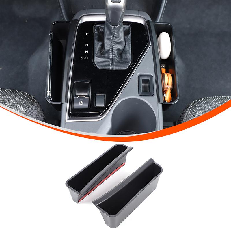 For Subaru Crosstrek 2026 2026 ABS Black Car Center Console Side Storage Box Cup Holder Storage Box Car Interior Accessories