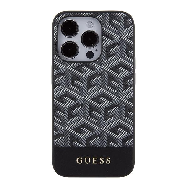 Guess Guhmp15Lhgcfsek Iphone 15 Pro 6.1 Czarny/Black Hardcase Gcube Stripes Magsafe