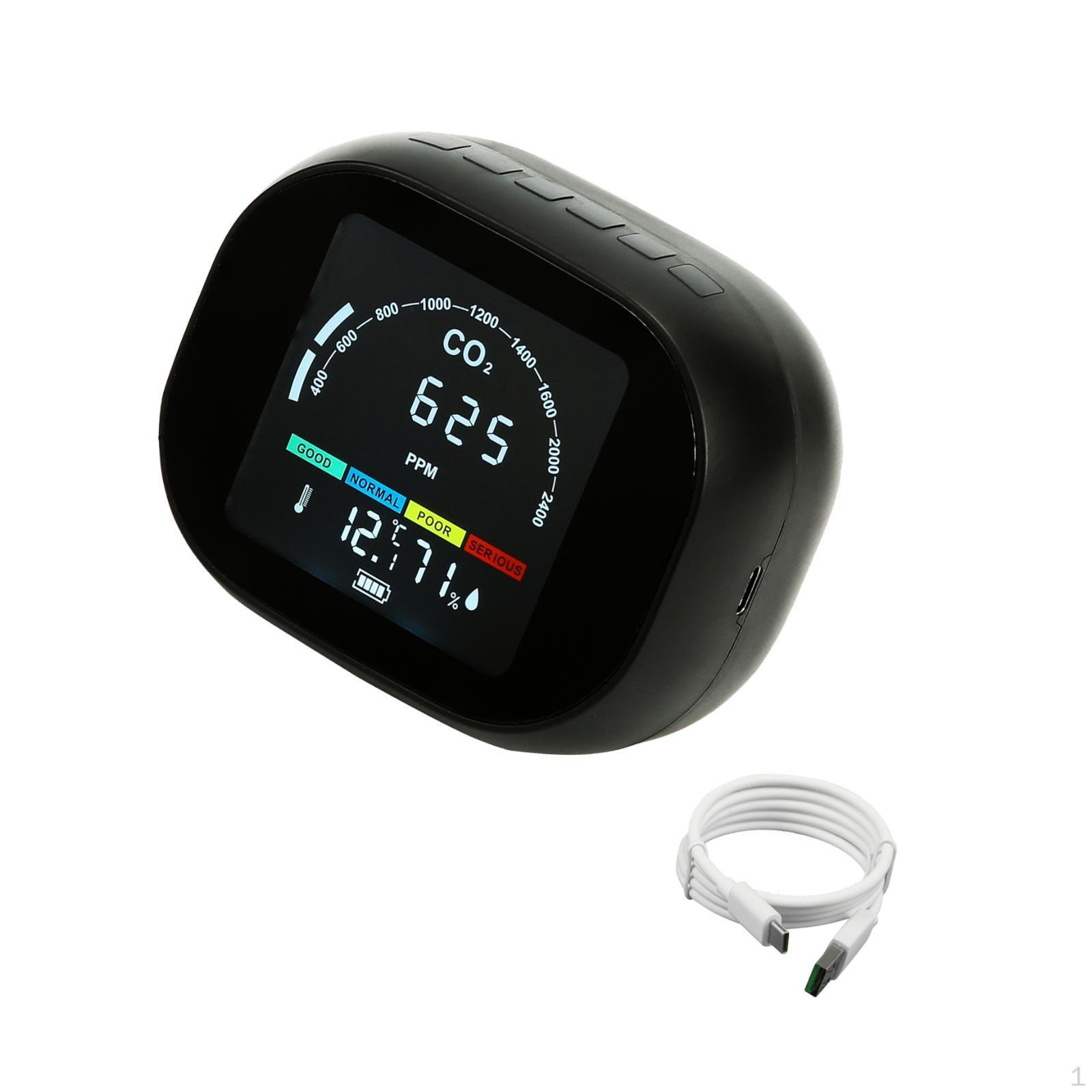 

Air Quality Tester 4 in 1 Portable CO2 Detector for Greenhouse Kitchen House