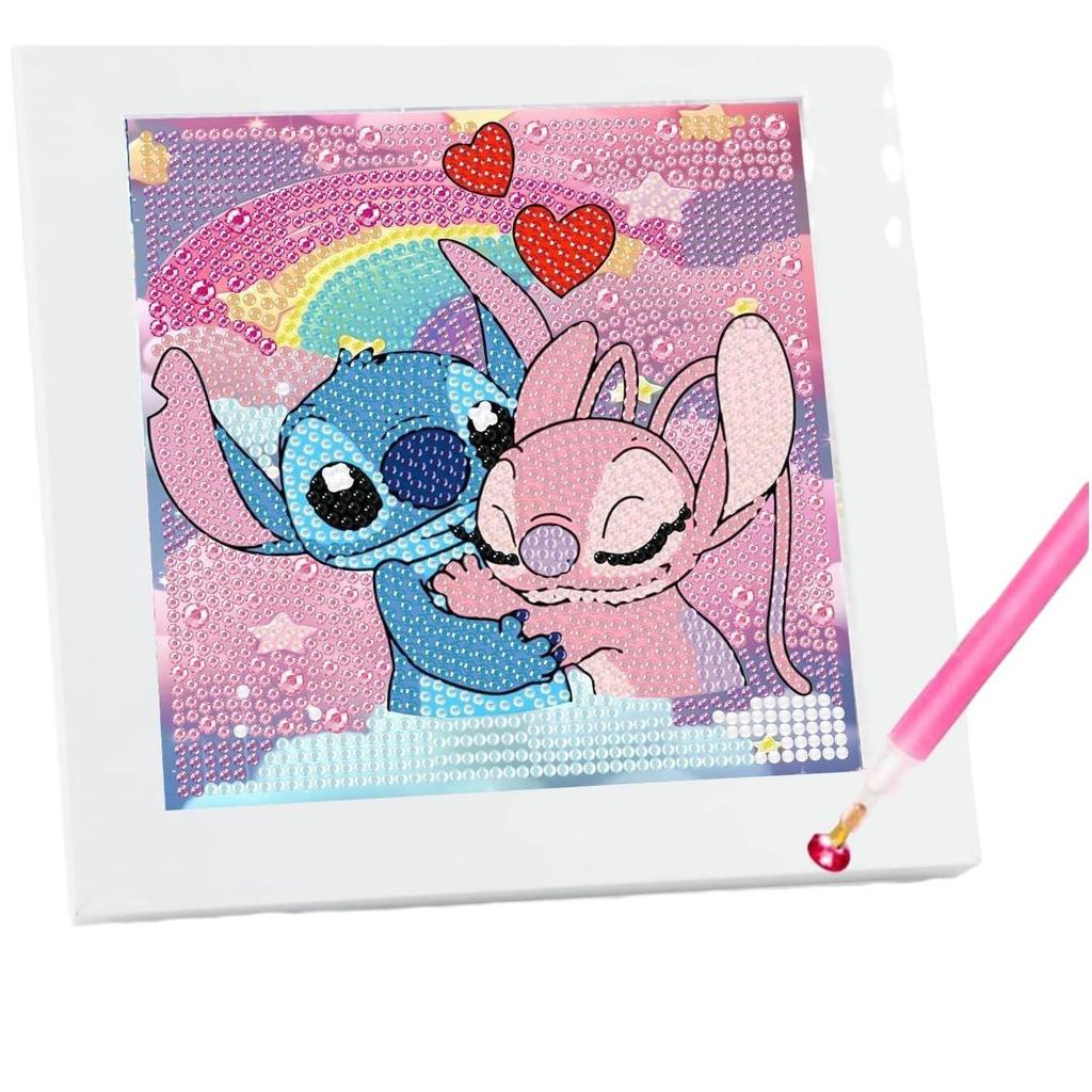 Kids Rhinestone Diamond Painting Kit with Frame – DIY Sticker Art Gift