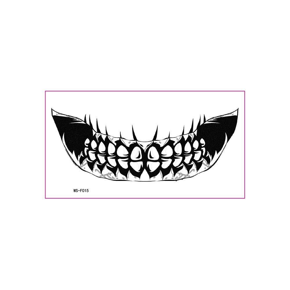 Long-lasting Zombie Cosplay Props Waterproof Bloody Makeup Tattoo Sticker  Party Supplies