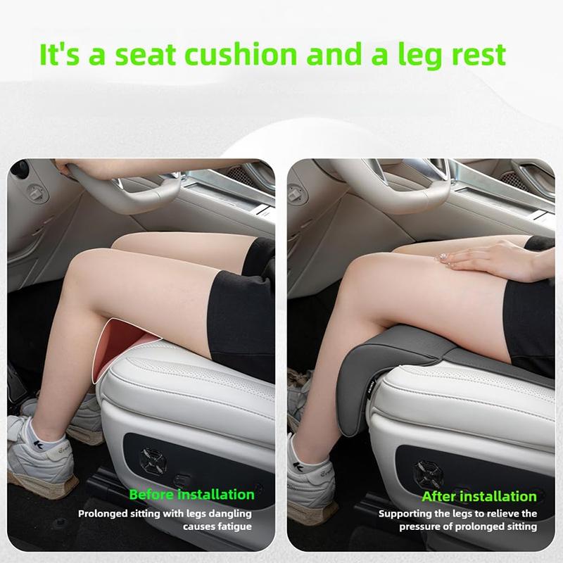 New For Tesla Model 3 Model Y Standard Car Seat Cover With Leg Extender Support Cushion Anti Slip Breathable Seat Protection Pad