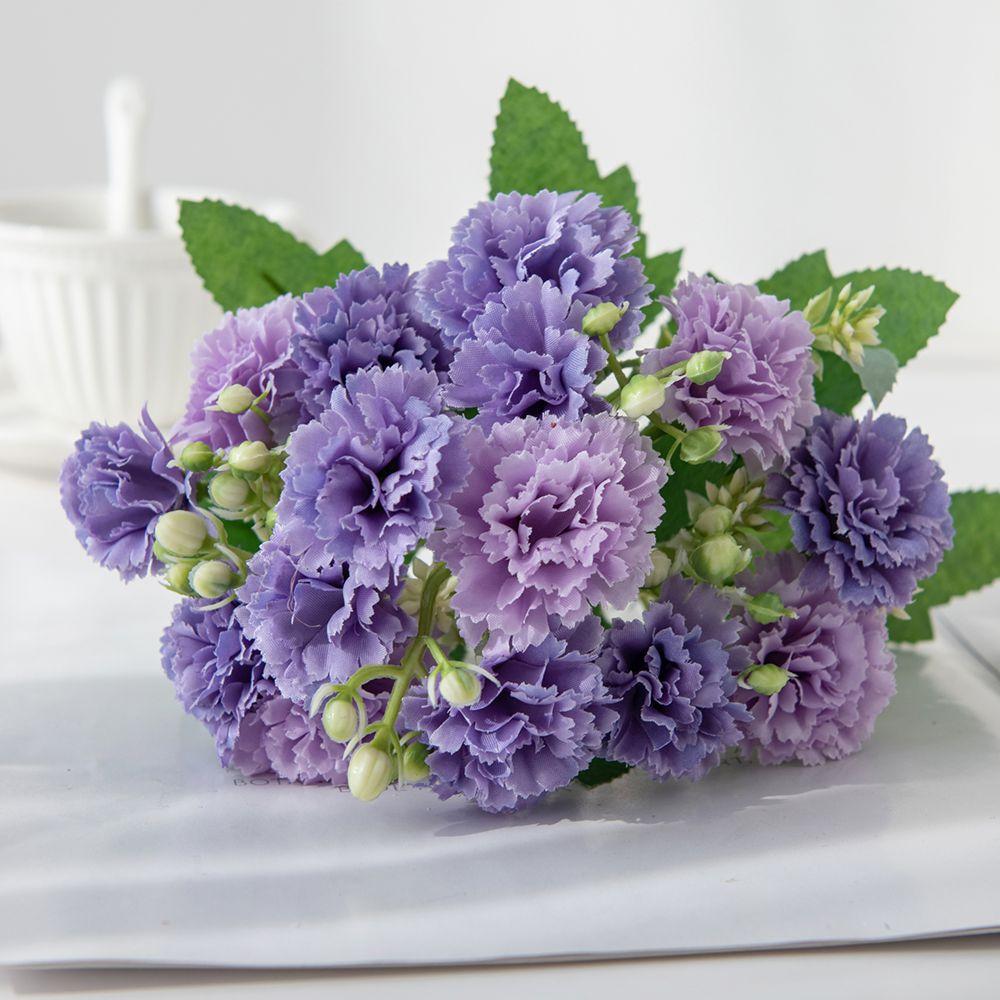 Künstliche Blume Seidennelke Außen Garten Festival Hochzeit Brautstrauß Zuhause Vase Tisch DIY Geschenkbox Clip Dekoration