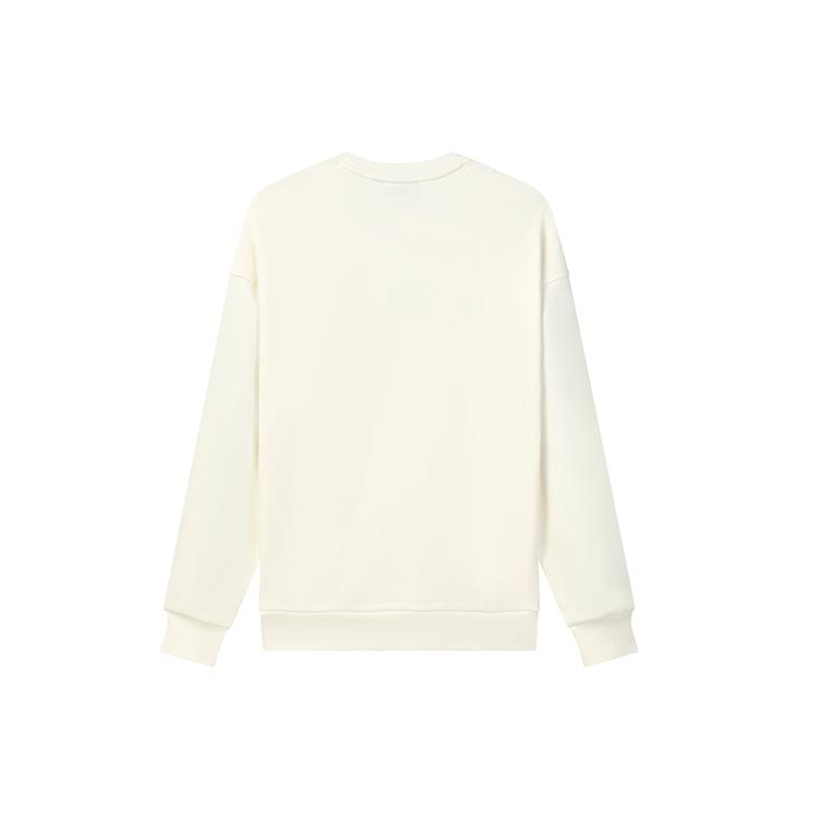 

New FILA Sweatshirts Unisex Milk Salt White F51U138295FIV S