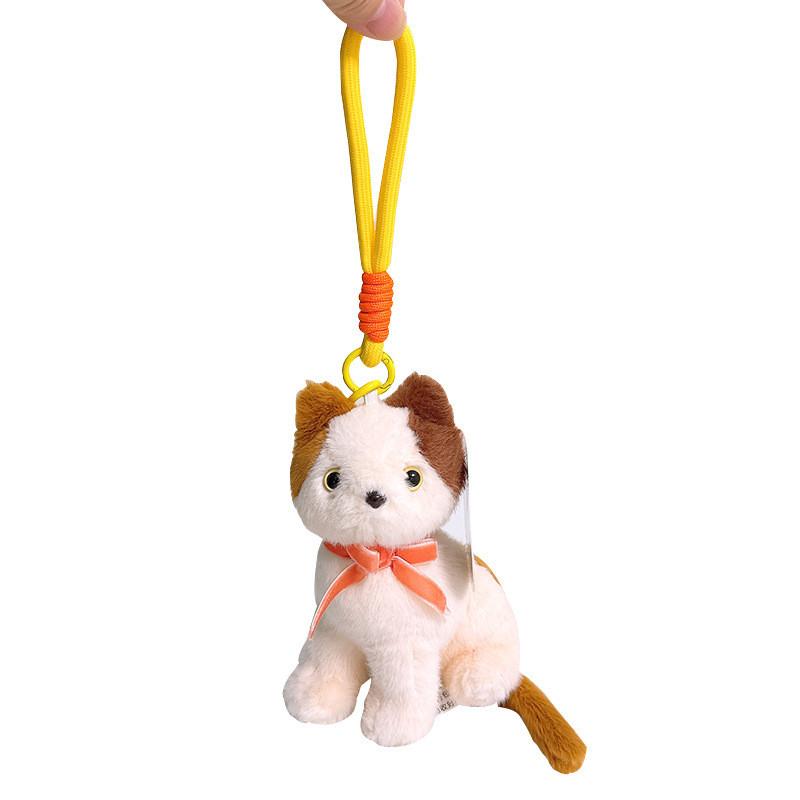 Plüschkatzenpuppe mit weichem Kurzplüsch und PP-Baumwollfüllung als Geschenk für Kinder