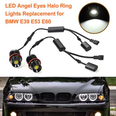 40W/ks Angel Eyes Halo Ring Žiarovka obrysových svetiel 16SMD biela Náhrada pre BMW E39 E53 E60