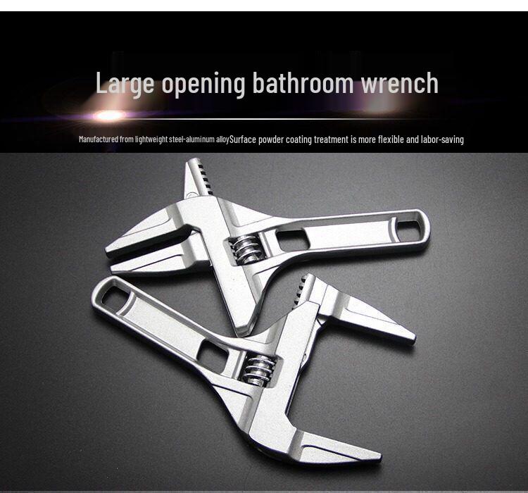 Multi-Functional Adjustable Wrench for Bathroom, Pipe, and AC Maintenance Standard Bathroom Wrench