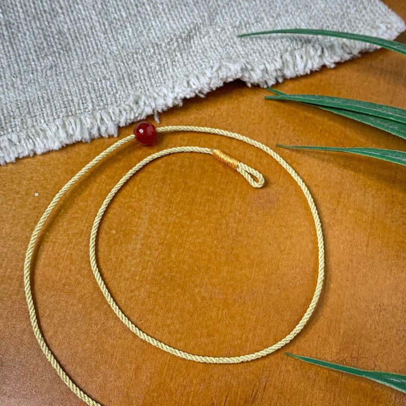 DIY Extremely Fine 1mm String Lucky Beads Anklet Carrying Strap