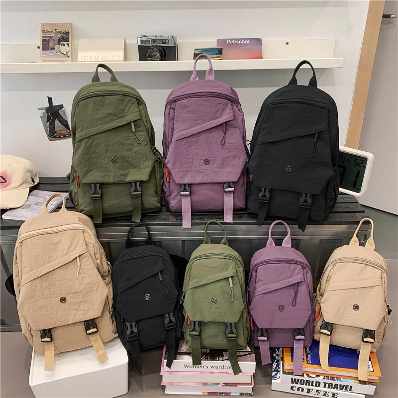 Women's Nylon Small Backpack Multi-Functional Chest Bag