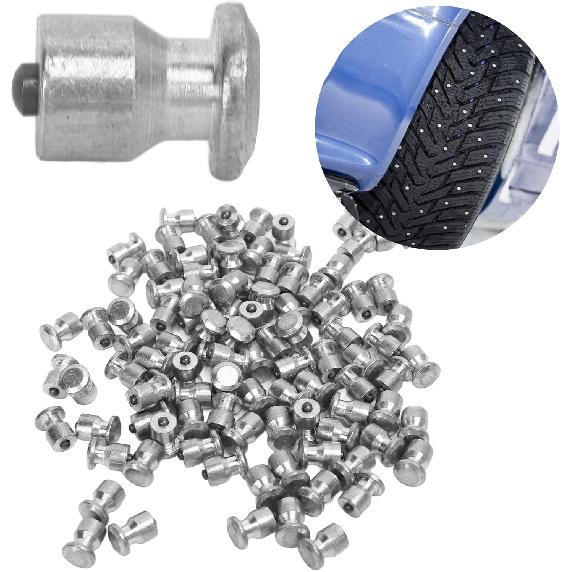 Yctze 100 шт. Шиповые винты для шин Высокопрочные Противоскользящие Шипы Винты для колес мотоспорта Шиповые винты для шин 11 мм Шиповые винты для автомобильных шин Противоскользящие Шипы для колес Снег