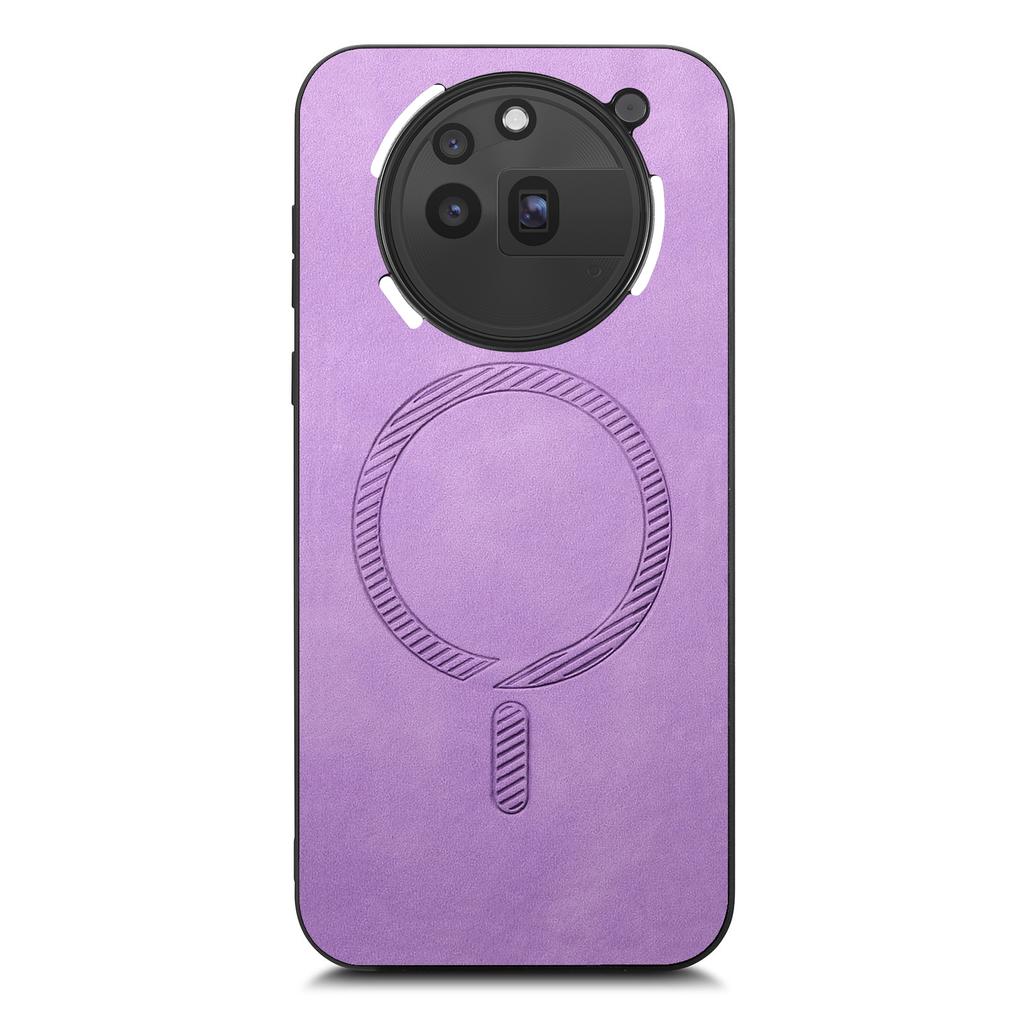 For Nothing Phone (3a) Pro Leather Back Magnetic Case Skin-touch Phone Cover