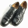 70s Vintage US NAVY Service Shoes D.J. LEAVENWORTH Black Size 10 (27.528.0cm) Men's Oxford Dress Shoes(USED)
