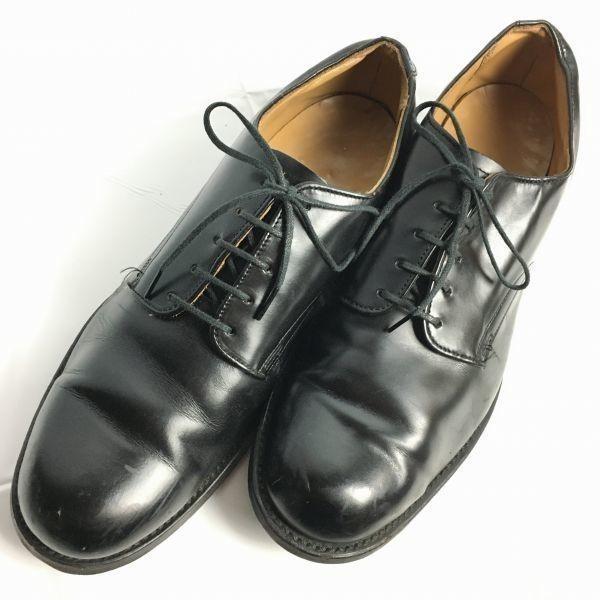 70s Vintage US NAVY Service Shoes D.J. LEAVENWORTH Black Size 10 (27.528.0cm) Men's Oxford Dress Shoes(USED)
