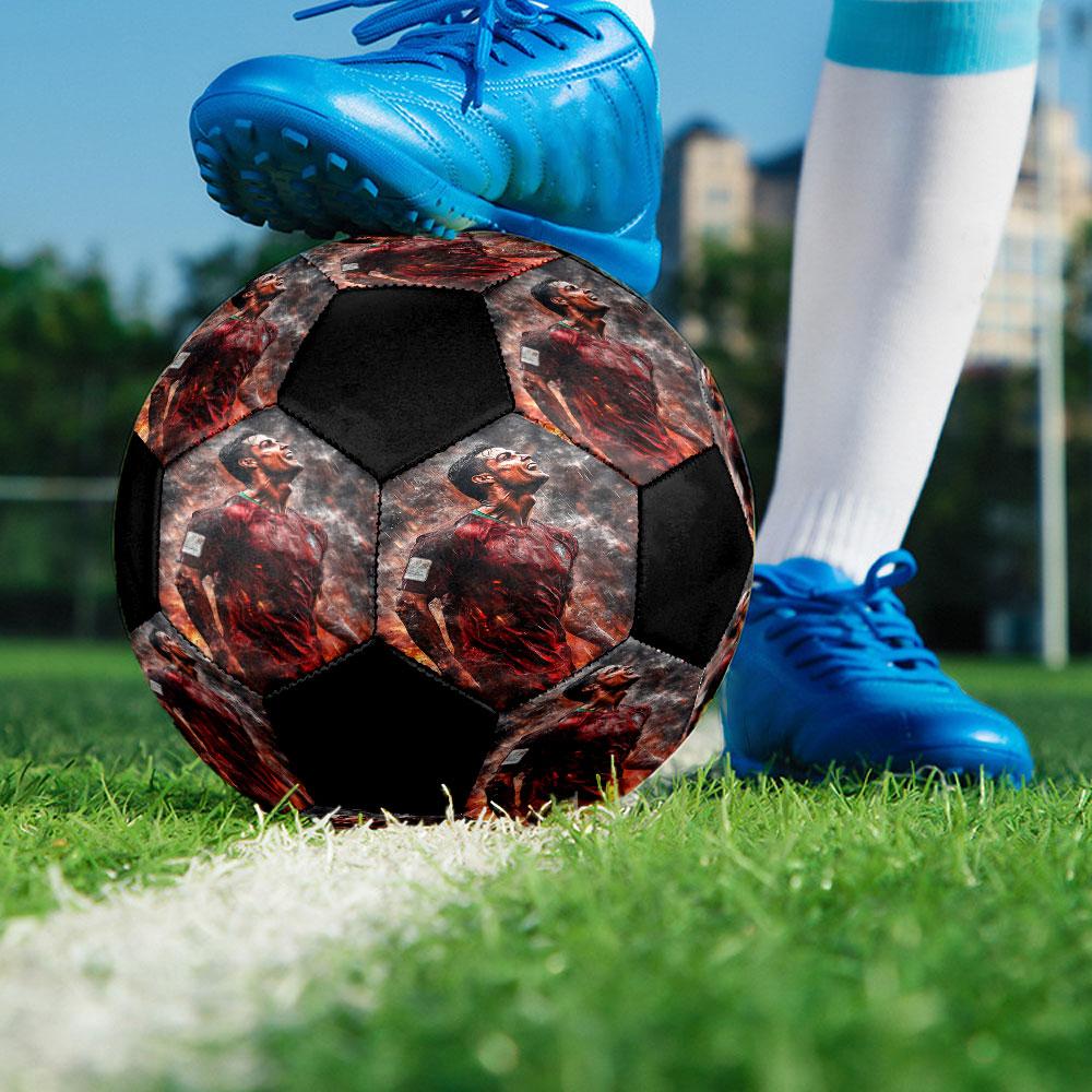 Size 5 Printed Football Resistant Outdoor Training Soccer Ball