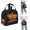 Showbiz Pizza Place Retro Restaurant Design Insulated Lunch Bag for Women Children Portable Food Boxes Thermal Lunch Box Tote