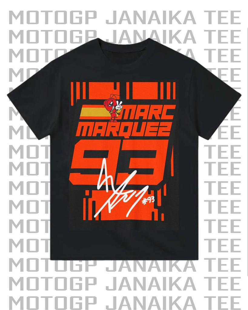 2025 Summer 100% Cotton Men Marc T Shirt Casual No. 93 Motor Marquezs T-shirt Graphic Short Sleeves Streetwear Unseix Top Tee