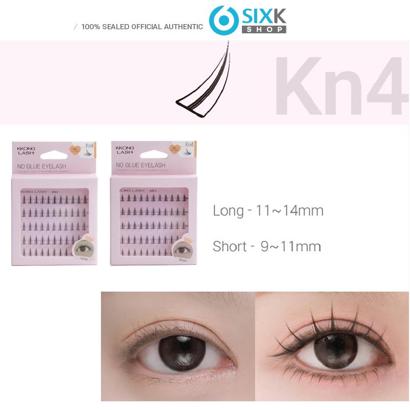 Korean No Glue Eyelashes Set – Soft Wispy Idol Look / KPOP Beauty Kit + Tweezers & Case