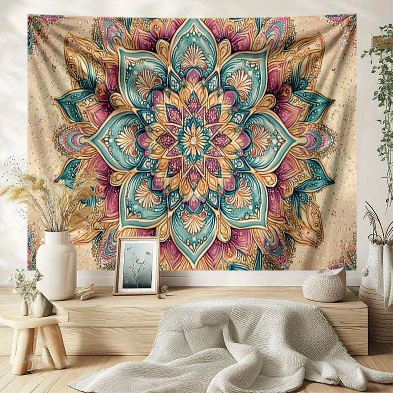 VIKAMA Exquisite Mandala Pattern Tapestry Home Room Decoration Bedroom Living Room Dormitory Wall Decoration Tapestry